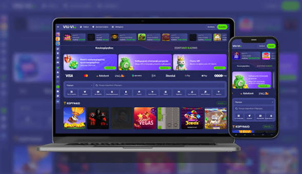 ViuViu Casino homepage overzicht
